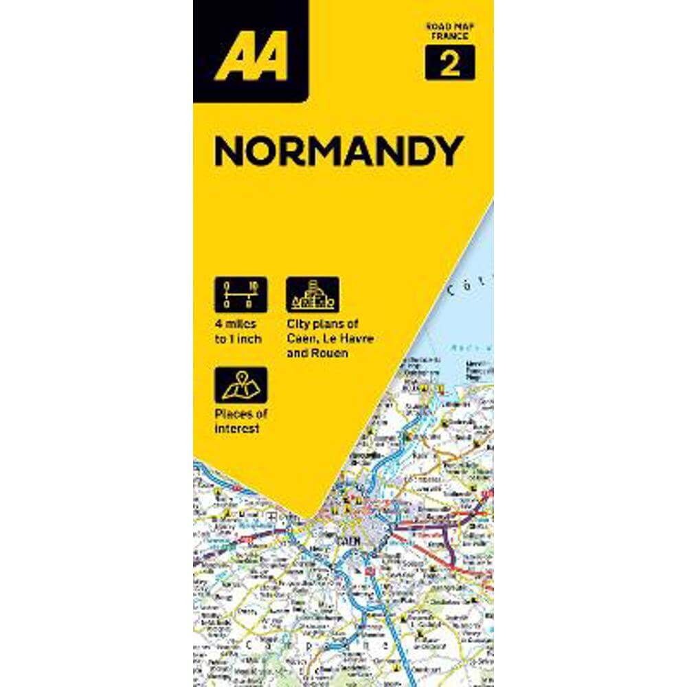 AA Road Map Normandy